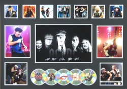 ACDC Limited Edition of 250 Double Matted with 5CD's and 11 Photos with Certificate of Authenticity