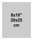 8x10 inch