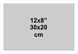 12x8 inch