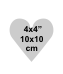 Heart 4x4 inch