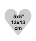 Heart 5x5 inch