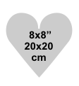 Heart 8x8 inch