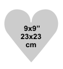 Heart 9x9 inch