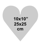 Heart 10x10 inch