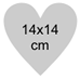 14x14cm Heart