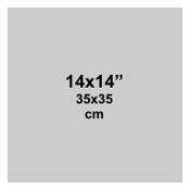 14x14 inch