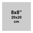 8x8 inch