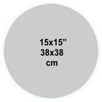 15x15 inch