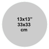 13x13 inch