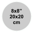 8x8 inch