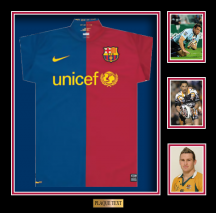 SOCCER Style-50 Shadow Box With single or double Mats. Including 3 photos (can be photos or file)
