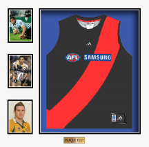 AFL Style-40 Shadow Box With single or double Mats. Including 3 photos  (can be photos or files)