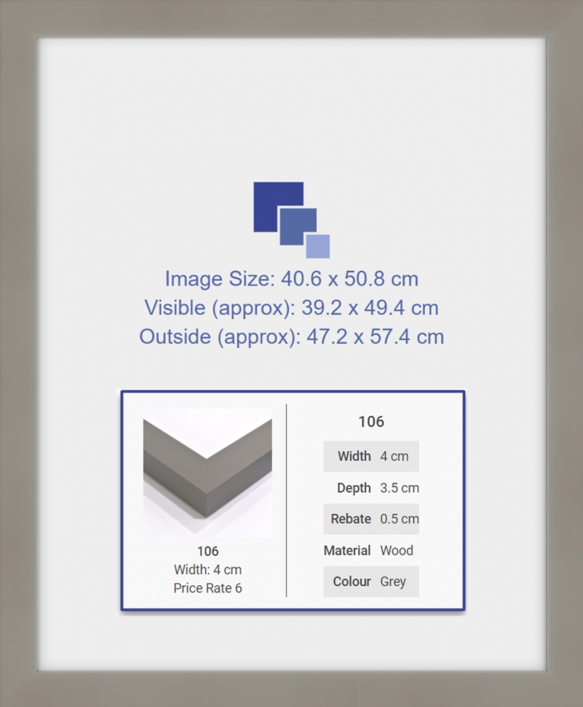 16x20 inch (40.6x50.8cm) photo frame