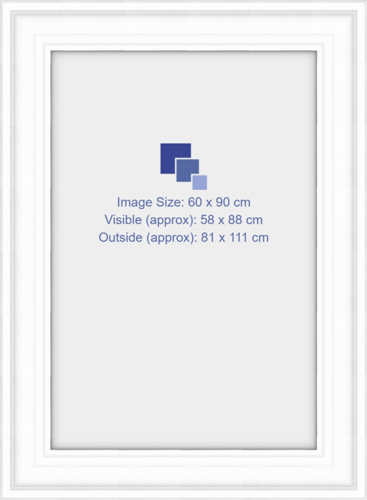 60x90cm poster frame White 11cm