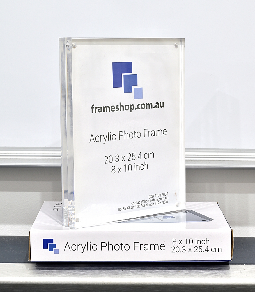 Clear Acrylic Photo Frame 8x10inch<br>Stand both portrait and landscape