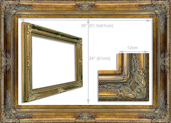 Baroque Classic Antique Ornate Frame - Inner Size Fits 91.5 x 61cm