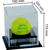 acrylic display box for cricket ball 10x10x11.5cm