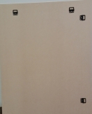 MDF 3mm to Fit 55.6x68.6cm with 4 Hangers (2 each way)