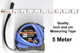 Quality 5 Metre Measuring Tape, Inch and Centimetre