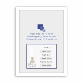 A3 Certificate Frame - White Synthetic