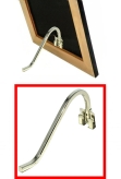 Small Leg Curl Stand with Slip-on Clip Brass