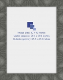 30x40 inch Photo Frame Charcoal Brown Weathered 10cm