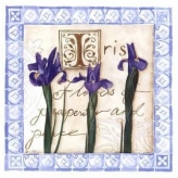 Iris Tile - Flowers of Prosperity