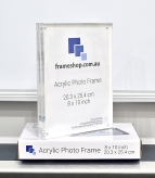 Crystal clear acrylic picture frame  8x10inch  Stand both portrait and landscape