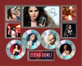 Selena Gomez Lim Ed of 250 Double Matted with 4Cd and 5 Photos with Certificate of Authenticity   NEW