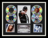 Eminem 4CD  No.   1   of 500 Edition  with Certificate of Authenticity   Framed 168FS with clear glass